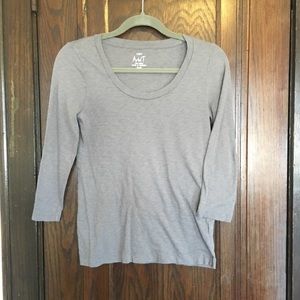 J. Crew Classic Gray 3/4 Sleeve “Artist T”